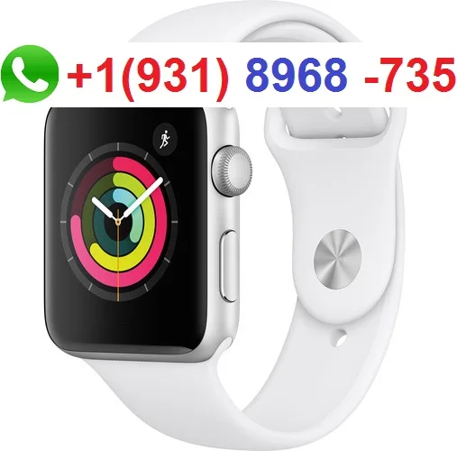 
BUY 5 GET 1 FREE Ap-ple Watch Series 3 42mm Smartwatch GPS Only Silver Aluminum Case White Sport Band 