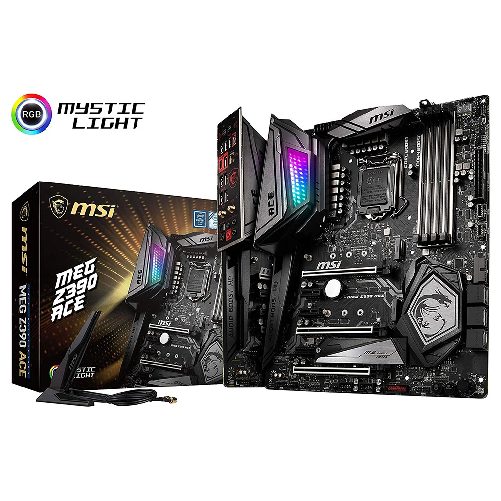 MSI MEG Z390 ACE LGA1151 ATX Gaming Motherboard, Dual DDR4, Wi-Fi
