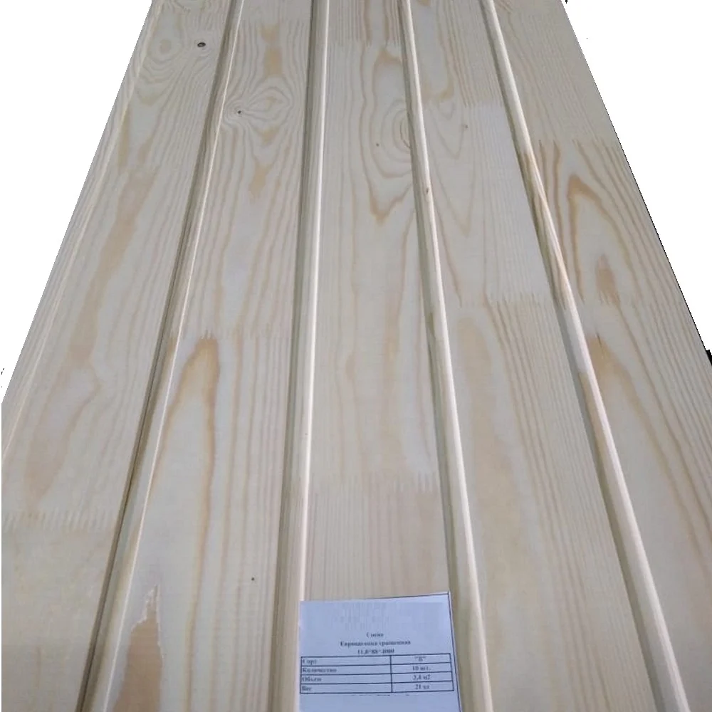 Cheap Building Material Russian Pine Wood Edged Board Factory Supply