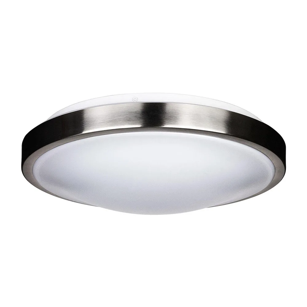 23 Watts, Sunlite LED Ceiling Light Fixture with Brushed Nickel Trim, Dimmable, 14-Inch, 40K - Cool White