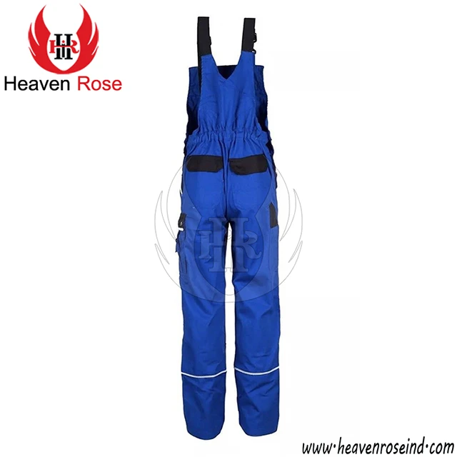 Men Heavy Duty Plumbers Work Bib And Blue Brace Overalls Mechanic Men Winter Working Overall