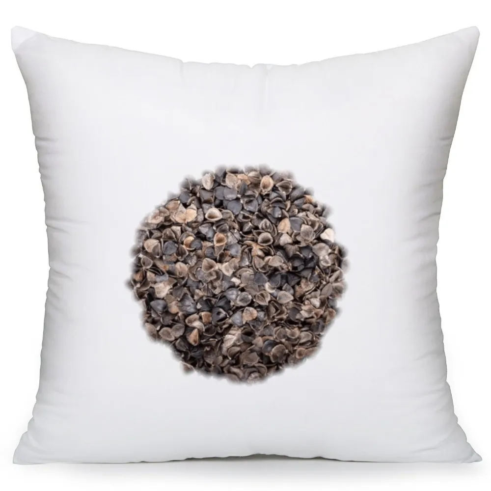 0 organic buckwheat pillow covered with organic cotton case