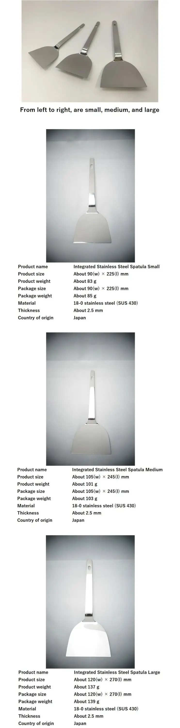 Metal Spatulas With Extra Thickness Perfect Commercial Item For