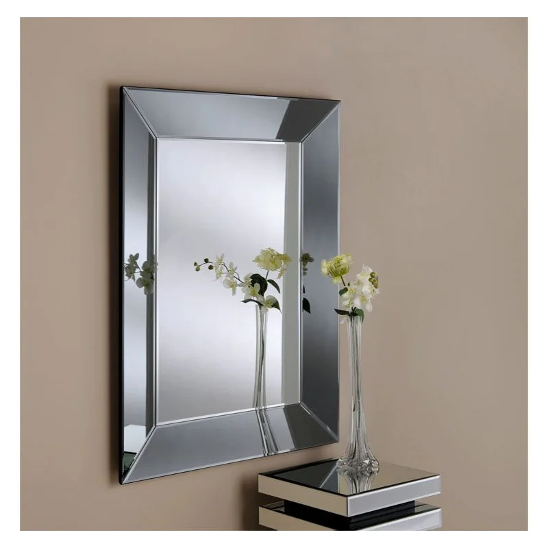 Modern Decorative Custom design Wall Mounted Silver Wall Mirror for Home Salon Interiors Floor Length Led Lighting Mirrors