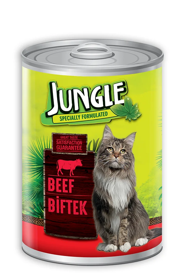 Jungle Canned Food Beef,Vegetable,Chicken,Tuna,Salmon,Shrimp,Lamb