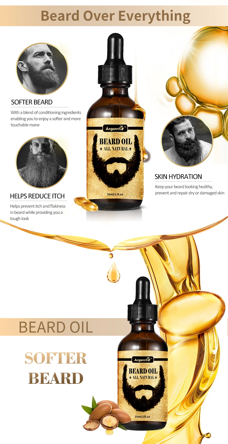 Private Label Beard Grooming Kit Beard Oil Set,Mini Moq To Private