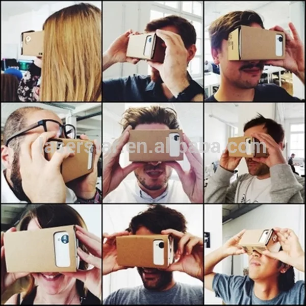 Google Cardboard VR 3D glasses with NFC TAG vr virtual reality toolkit and detachable straps