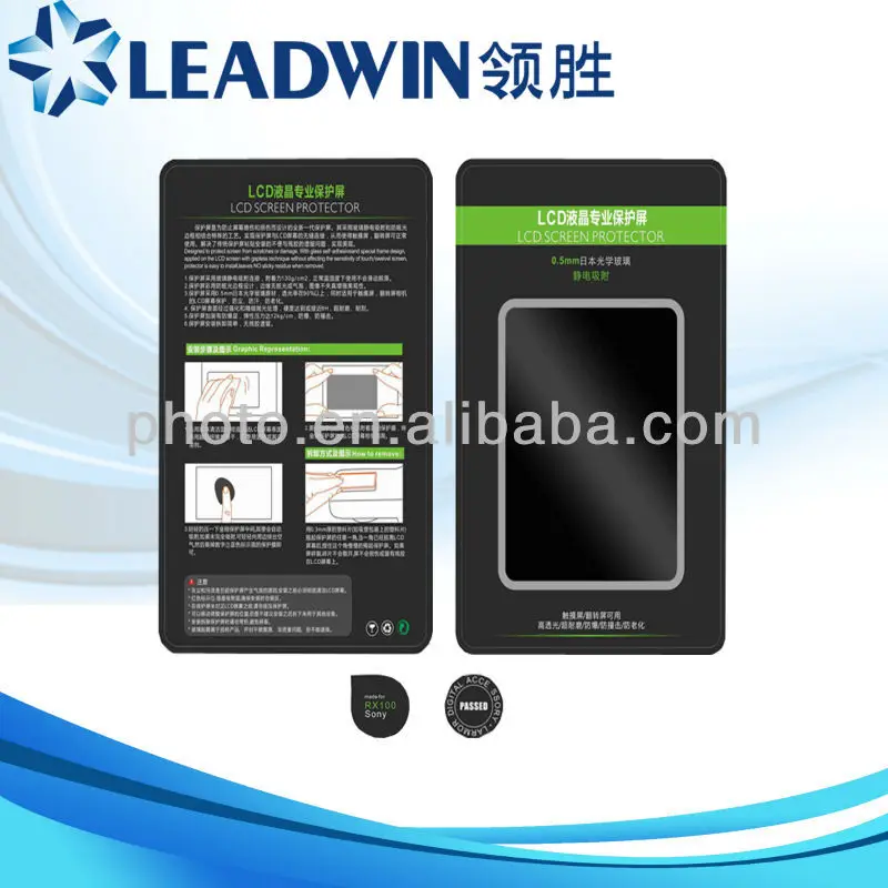 Leadwin superior quality professional anti-shatter LCD screen protector for camera